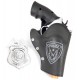 Panoplie pistolet police 3 accessoires - jouets56.fr - magasin jeux et jouets dans morbihan en bretagne