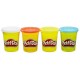 4 pots pate a modeler couleurs base play-doh asst - jouets56.fr - magasin jeux et jouets dans morbihan en bretagne