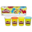 PACK 4 POTS PATE A MODELER COULEURS BASE PLAYDOH