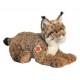 Peluche lynx marron couche 45cm - jouets56.fr - magasin jeux et jouets dans morbihan en bretagne