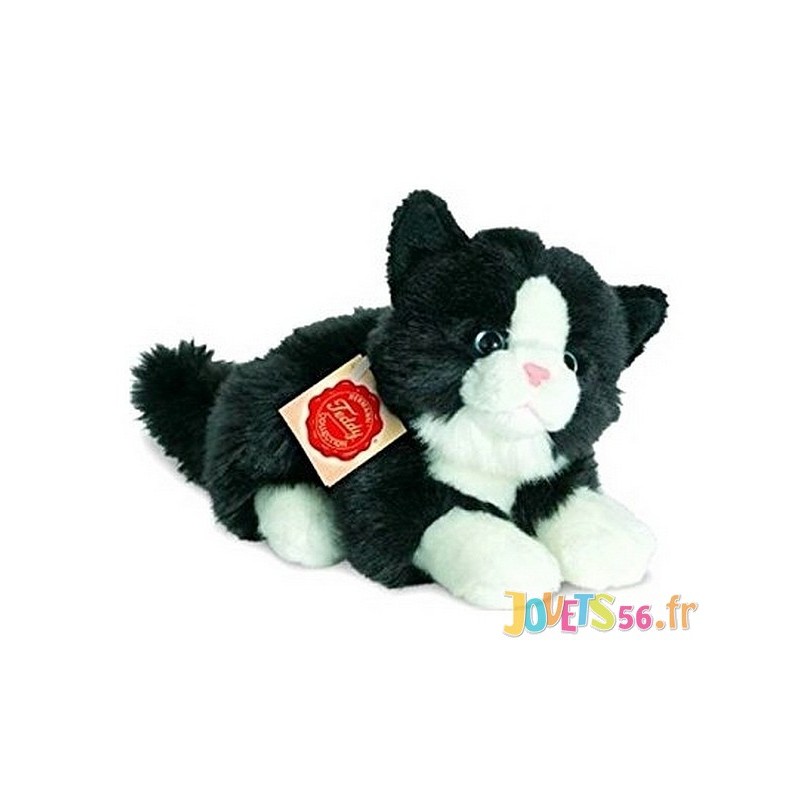 Peluche Chat Noir Et Blanc Couche cm Jouets56 Fr Peluche Chat Noir Et Blanc Couche cm Jouets56 Fr