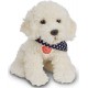 Peluche chien labradoodle blanc assis 28cm - jouets56.fr - magasin jeux et jouets dans morbihan en bretagne