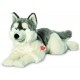 Peluche chien husky  couche 60cm - jouets56.fr - magasin jeux et jouets dans morbihan en bretagne