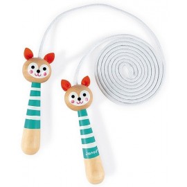 CORDE A SAUTER BOIS RENARD 2M AJUSTABLE - Jouets56.fr - Magasin jeux et jouets dans Morbihan en Bretagne