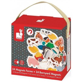 MAGNETS FERME 24 PIECES BOIS - Jouets56.fr - Magasin jeux et jouets dans Morbihan en Bretagne