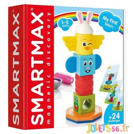 SMARTMAX MY FIRST TOTEM 8PCES MAGNETIQUES - Jouets56.fr - Magasin jeux et jouets dans Morbihan en Bretagne