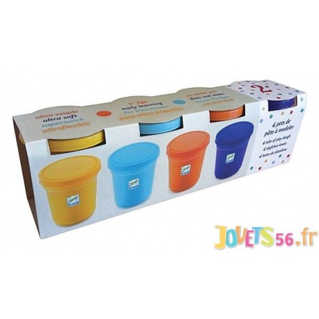 4 POTS DE PATE A MODELER NATURE - Jouets56.fr - Magasin jeux et jouets dans Morbihan en Bretagne