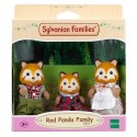 FAMILLE PANDA ROUX 3 FIGURINES SYLVANIAN