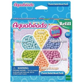 AQUABEADS RECHARGE 800 PERLES PASTELS CLASSIQUES - Jouets56.fr - Magasin jeux et jouets dans Morbihan en Bretagne