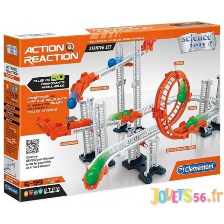 Circuit billes action et reaction mega set science et jeu