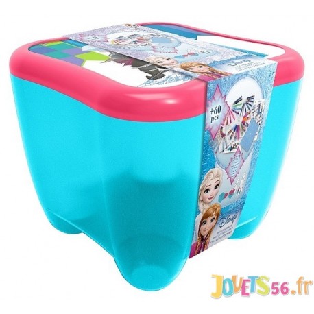 FROZEN COFFRE D'ACTIVITES 3EN1 60 PIECES REINE DES NEIGES - Jouets56.fr - Magasin jeux et jouets dans Morbihan en Bretagne