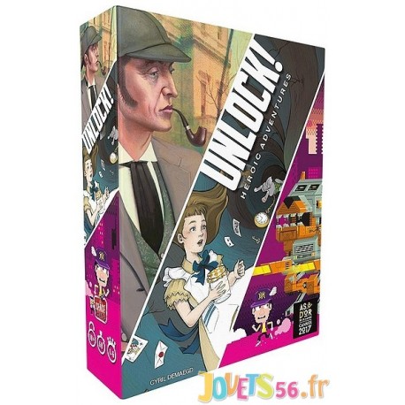 JEU UNLOCK HEROIC ADVENTURES 3 COFFRETS - Jouets56.fr - Magasin jeux et jouets dans Morbihan en Bretagne