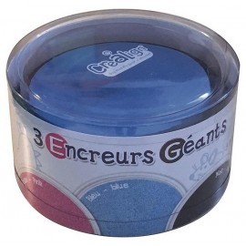 3 ENCREURS GEANTS BLEU ROSE NOIR - Jouets56.fr - Magasin jeux et jouets dans Morbihan en Bretagne