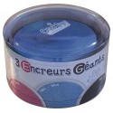 BOITE 3 ENCREURS GEANTS BLEU ROSE NOIR