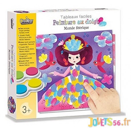 PEINTURE AU DOIGT MONDE FEERIQUE TABLEAUX FACILES - Jouets56.fr - Magasin jeux et jouets dans Morbihan en Bretagne