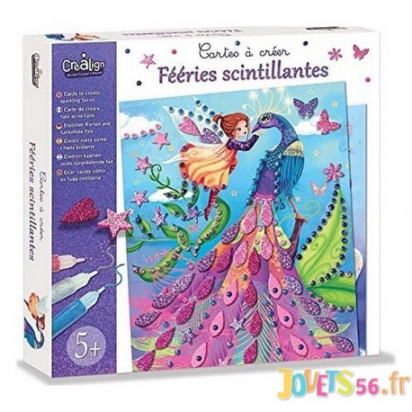 CARTES A CREER FEERIES SCINTILLANTES - Jouets56.fr - Magasin jeux et jouets dans Morbihan en Bretagne