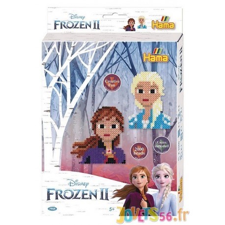 BOITE FROZEN2 2000 PERLES HAMA MIDI ET PLAQUE REINE DES NEIGES 2 - Jouets56.fr - LiloJouets - Magasins jeux et jouets dans Morbi