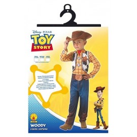 DEGUISE. WOODY CLASSIQUE 5-6 ANS TAILLE 116CM TOY STORY - Jouets56.fr - LiloJouets - Magasins jeux et jouets dans Morbihan en Br
