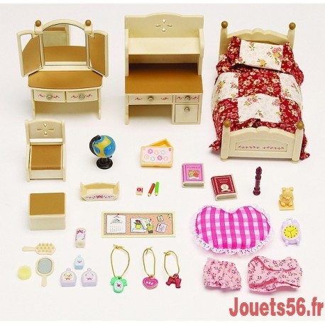 CHAMBRE JEUNE FILLE SYLVANIAN-jouets-sajou-56