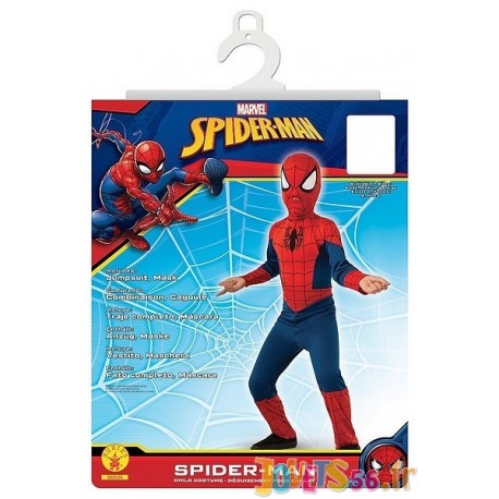 DEGUISE. SPIDERMAN CLASSIQUE 5-6 ANS TAILLE M - Jouets56.fr - LiloJouets - Magasins jeux et jouets dans Morbihan en Bretagne