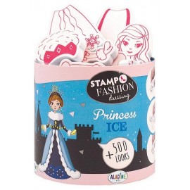 KIT 11 TAMPONS PRINCESSE GLACE ET 1 ENCREUR STAMPO FASHION - Jouets56.fr - LiloJouets - Magasins jeux et jouets dans Morbihan en