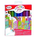 9 FEUTRES GEL PAILLETES COLORS GLITTER TONIC