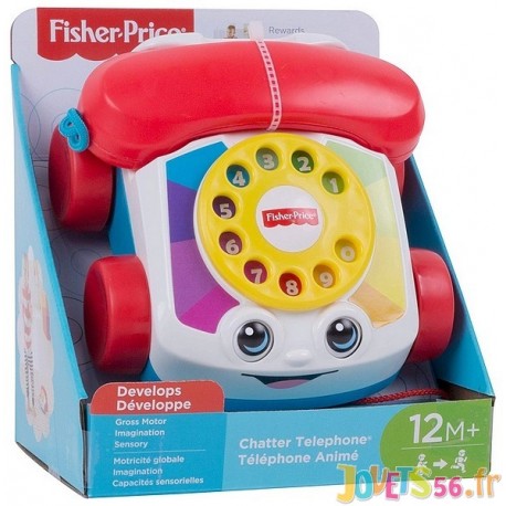 MON TELEPHONE VINTAGE FISHER PRICE - Jouets56.fr - LiloJouets - Magasins jeux et jouets dans Morbihan en Bretagne