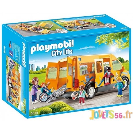 9419 BUS SCOLAIRE PLAYMOBIL CITY LIVE - Jouets56.fr - LiloJouets - Magasins jeux et jouets dans Morbihan en Bretagne