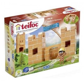 BOITE PETIT CHATEAU EN BRIQUES A CONSTRUIRE 120PCES TEIFOC - Jouets56.fr - LiloJouets - Magasins jeux et jouets dans Morbihan en