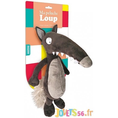 Peluche loup pirate 30cm 