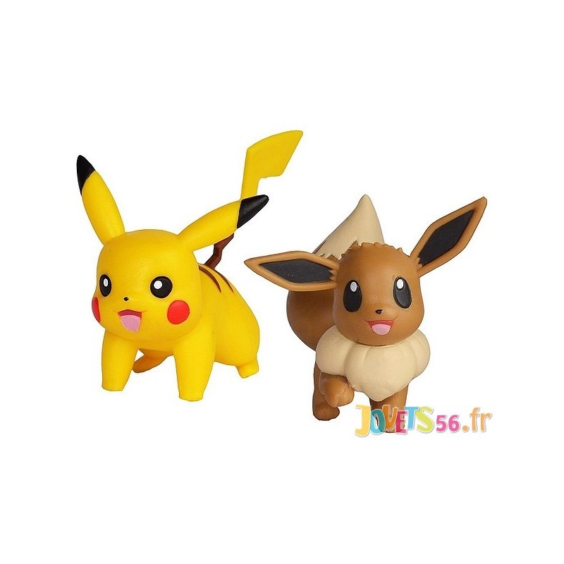 Pack 2 Figurines 5cm Pokemon Pikachu Et Evoli Jouets56 Fr Pack 2 Figurines 5cm Pokemon Pikachu Et Evoli Jouets56 Fr