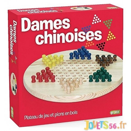 JEU DE DAMES CHINOISES EN BOIS - Jouets56.fr - LiloJouets - Magasins jeux et jouets dans Morbihan en Bretagne