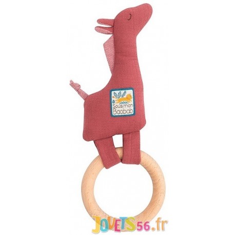 ANNEAU HOCHET BOIS GIRAFE SOUS MON BAOBAB - Jouets56.fr - LiloJouets - Magasins jeux et jouets dans Morbihan en Bretagne