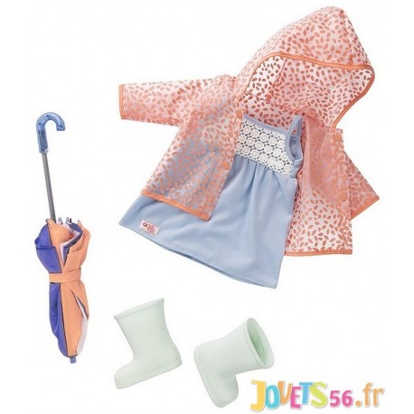 VETEMENTS DE PLUIE DELUXE POUR POUPEE 46CM OUR GENERATION - Jouets56.fr - LiloJouets - Magasins jeux et jouets dans Morbihan en 