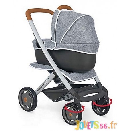 Combi poussette landau 3 en 1 bebe confort gris 