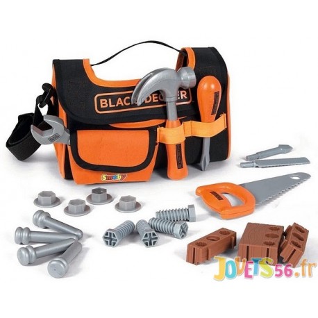 CAISSE A OUTILS TISSU BLACK ET DECKER - Jouets56.fr - LiloJouets - Magasins jeux et jouets dans Morbihan en Bretagne