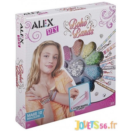 COFFRET BRACELETS BOHEMIENS AVEC METIER A TISSER - Jouets56.fr - LiloJouets - Magasins jeux et jouets dans Morbihan en Bretagne