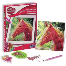 CHEVAL CANEVAS A DIAMANTER - Jouets56.fr - LiloJouets - Magasins jeux et jouets dans Morbihan en Bretagne