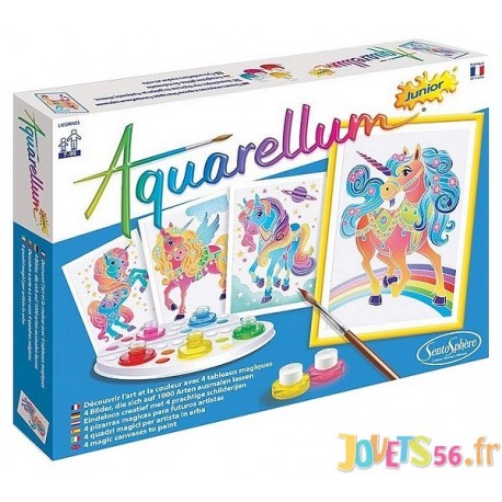 AQUARELLUM JUNIOR LICORNES - Jouets56.fr - LiloJouets - Magasins jeux et jouets dans Morbihan en Bretagne