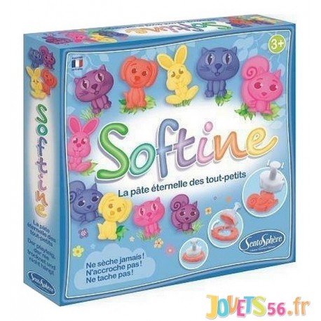 SOFTINE ANIMAUX PATE ETERNELLE - Jouets56.fr - LiloJouets - Magasins jeux et jouets dans Morbihan en Bretagne