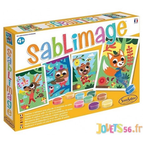 SABLIMAGE ANIMAUX MUSICIENS 4 TABLEAUX - Jouets56.fr - LiloJouets - Magasins jeux et jouets dans Morbihan en Bretagne