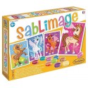 SABLIMAGE LICORNES - 4 TABLEAUX 18X25CM ET 16 COULEURS DE SABLE