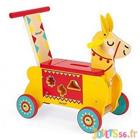 jouet porteur bois