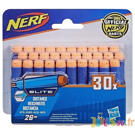 NERF ELITE RECHARGES X30 FLECHETTES OFFICIELLES - Jouets56.fr - LiloJouets - Magasins jeux et jouets dans Morbihan en Bretagne