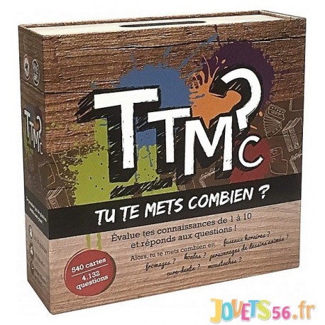 JEU TU TE METS COMBIEN TTMC - Jouets56.fr - LiloJouets - Magasins jeux et jouets dans Morbihan en Bretagne