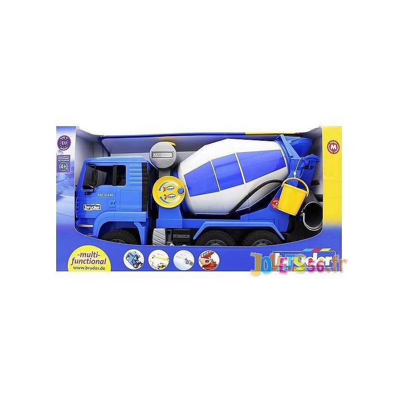 Bruder 1638 MAN TGA - Camion Toupie à béton avec Casque de chantier -  Cdiscount Jeux - Jouets