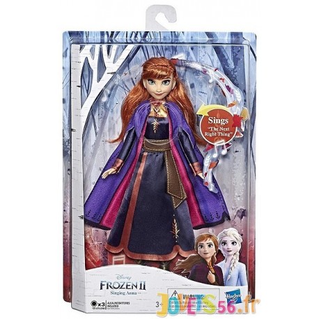 POUPEE 29CM ANNA CHANTANTE ET LUMINEUSE FROZEN2 DISNEY - Jouets56.fr - LiloJouets - Magasins jeux et jouets dans Morbihan en Bre