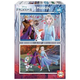 PUZZLE FROZEN2 2X48 PIECES REINE DES NEIGES 2 - Jouets56.fr - LiloJouets - Magasins jeux et jouets dans Morbihan en Bretagne