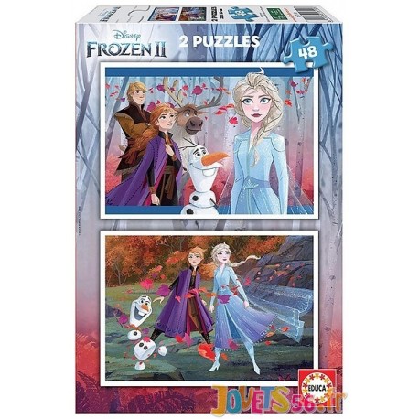 PUZZLE FROZEN2 2X48 PIECES REINE DES NEIGES 2 - Jouets56.fr - LiloJouets - Magasins jeux et jouets dans Morbihan en Bretagne