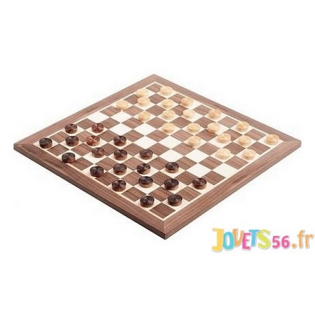 JEU DE DAMES FRANCAISES 29CM - Jouets56.fr - LiloJouets - Magasins jeux et jouets dans Morbihan en Bretagne